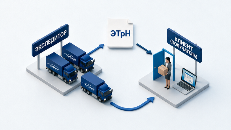 Схема документооборота: Доставка груза клиенту